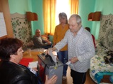 УИК 595 голосуют избиратели проживающие в ДИПИ Доме пристарелых х. Семичный