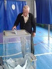 Голосование на избирательном участке № 579