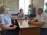2 сентября 2019 года председатель ТИК Дубовского района Н.А. Кузьмина провела рабочее совещание с  сотрудниками полиции