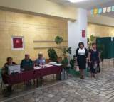 редседатели комиссий Н.А. Кузьмина и Е.Т. Лапшина посетили избирательный участок № 583