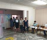 председатели комиссий Н.А. Кузьмина и Е.Т. Лапшина посетили избирательный участок № 582