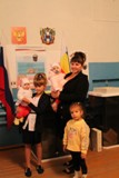 УИК № 584 на выборы всей семьей Дубовская Е.А. с детьми